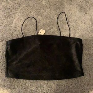NWT black sparkly tank top